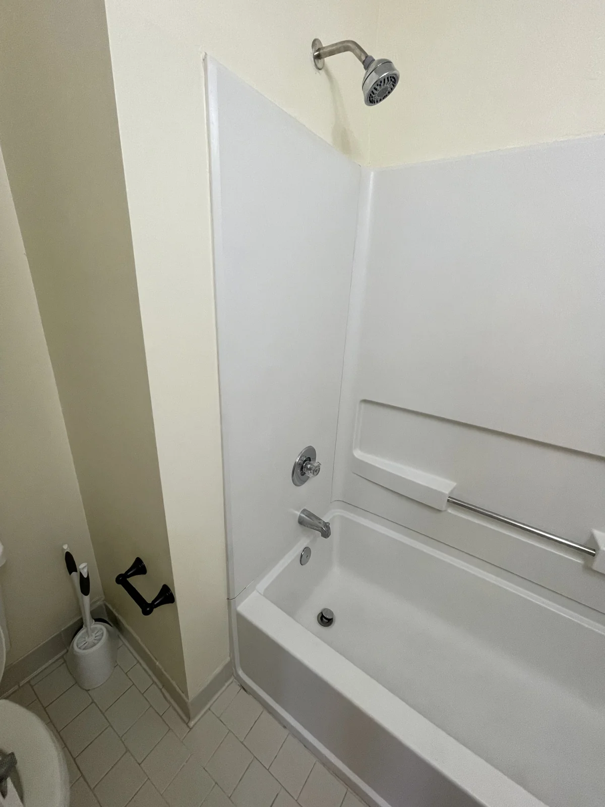 The second bathroom in the furnished Midtown Nashville condo